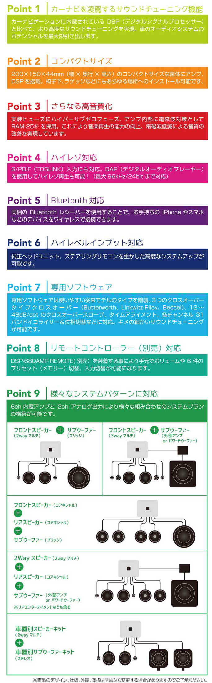 μ-Dimension】第二世代に進化したアンプ内蔵8chDSP“DSP-680AMPV2”発売